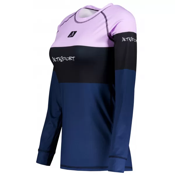  Ženska premium funkcionalna termo majica dugih rukava ALTISPORT VOJ/ALW051TER01 LJUBIČASTA/PLAVA 