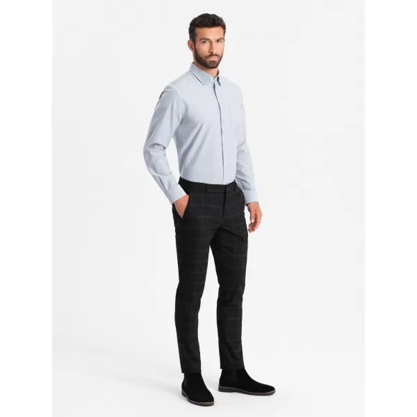  Košulja OMBRE OM-SHOS-0173 SVIJETLO SIVE BOJE 