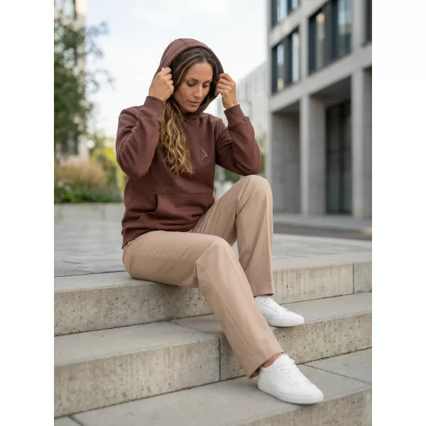  Ženski sweatshirt ALTISPORT BYB/ALW002BY289 ČOKOLADNO SMEĐA 