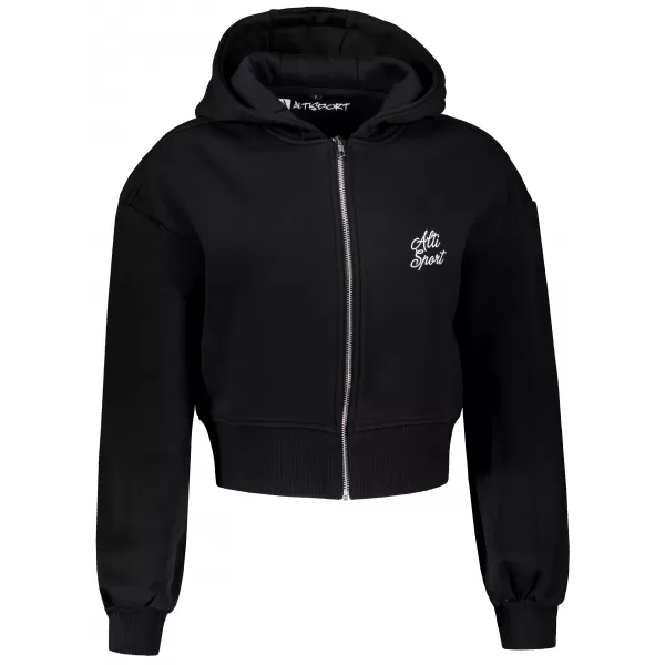  Ženska kratka oversized majica ALTISPORT BYB/ALW056BY237 CRNA 