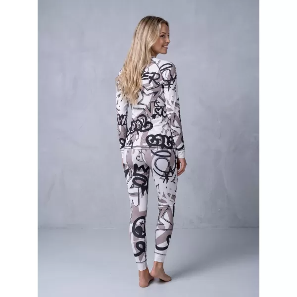  Ženske premium funkcionalne termo hlače ALTISPORT VOJ/ALW054TER02 BIJELO SIVA 