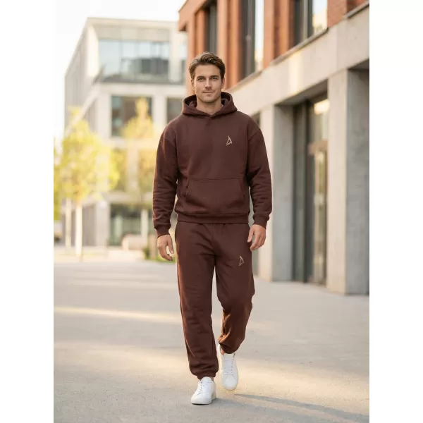  Muški sweatshirt ALTISPORT BYB/ALM002BY284 ČOKOLADNO SMEĐA 