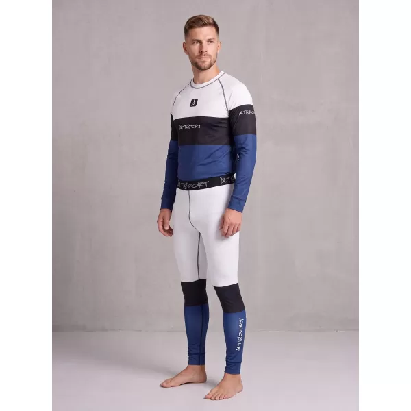 Muške premium funkcionalne termo hlače ALTISPORT VOJ/ALM051TER02 BIJELO PLAVA 