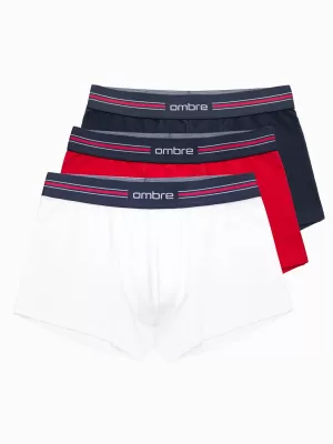 Kratke hlače OMBRE OM-UNBO-0109 3 PACK MIX BIJELA