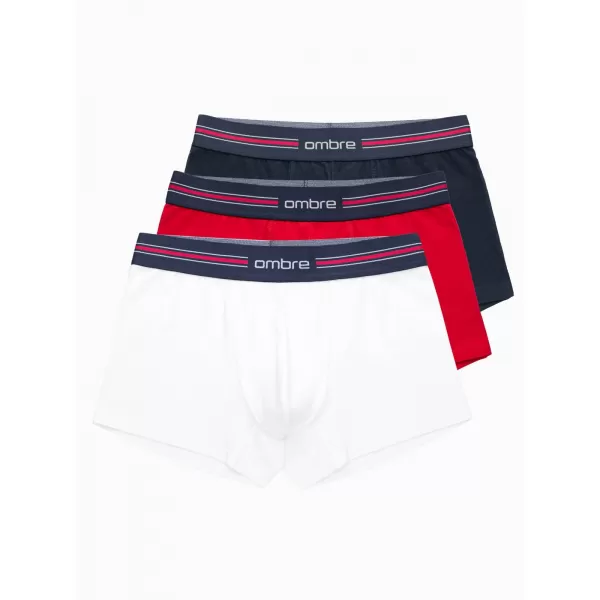  Kratke hlače OMBRE OM-UNBO-0109 3 PACK MIX BIJELA 