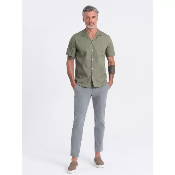  Košulja OMBRE OM-SHSS-0168 KAKI 