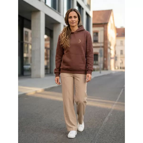  Ženski sweatshirt ALTISPORT BYB/ALW002BY289 ČOKOLADNO SMEĐA 