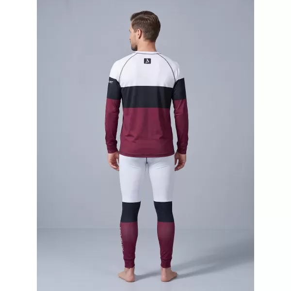  Muške premium funkcionalne termo hlače ALTISPORT VOJ/ALM051TER02 TAMNOCRVENA 