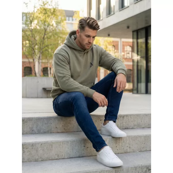  Muški sweatshirt ALTISPORT BYB/ALM002BY284 MASLINA 