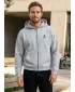 Muška majica s patentnim zatvaračem iz 90-ih ALTISPORT BYB/ALM002BY254 TAMNO SIVI ODSJAJI