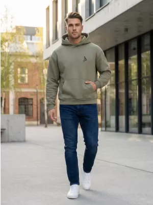 Muški sweatshirt ALTISPORT BYB/ALM002BY284 MASLINA