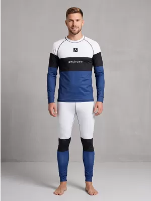 Muške premium funkcionalne termo hlače ALTISPORT VOJ/ALM051TER02 BIJELO PLAVA