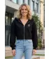 Ženska kratka oversized majica ALTISPORT BYB/ALW056BY237 CRNA