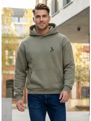 Muški sweatshirt ALTISPORT BYB/ALM002BY284 MASLINA