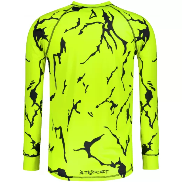  Vrhunska muška funkcionalna termo majica dugih rukava ALTISPORT VOJ/ALM052TER01 NEON ZELENA 