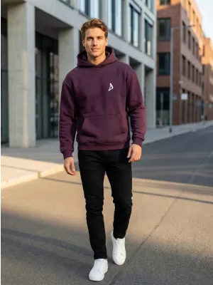 Muški sweatshirt ALTISPORT BYB/ALM002BY284 TAMNOCRVENA