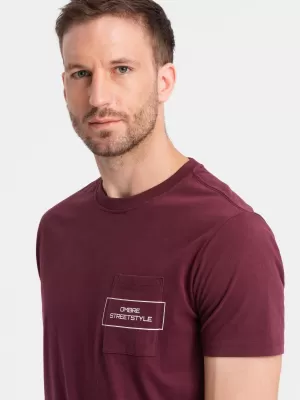 Košulja OMBRE OM-TSCT-0108 KESTEN