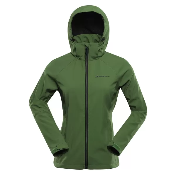  Ženska jakna ALPINE PRO HOORA LJCD590 ZELENA 