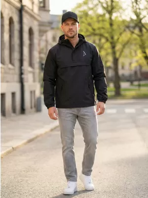 Muška vjetrovka preko glave ALTISPORT BYB/ALM002B3162 CRNA