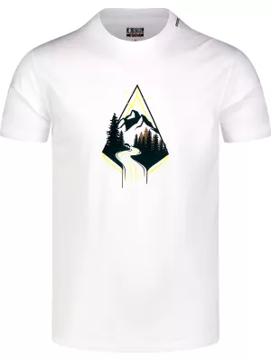 Muška pamučna majica NORDBLANC ARROWHEAD NBFMT8140 BIJELA