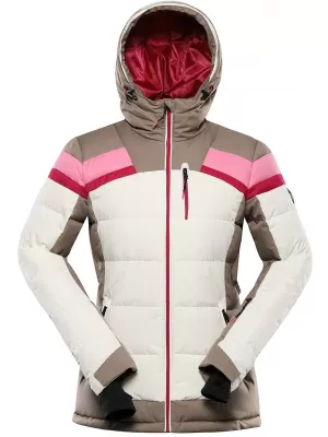Ženska donja skijaška jakna ALPINE PRO FERERA LJCD656 KREMASTI