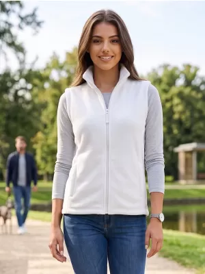 Unisex prsluk od flisa ALTISPORT NoPrint NP/ALU815 BIJELA