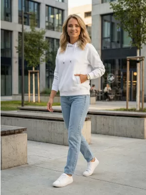Ženski sweatshirt ALTISPORT NoPrint NP/ALW124 BIJELA