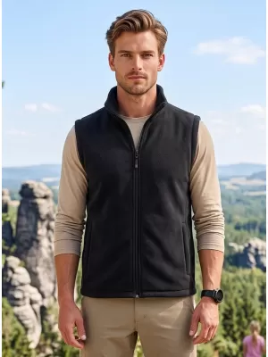 Unisex prsluk od flisa ALTISPORT NoPrint NP/ALU815 EBANOVINA SIVA