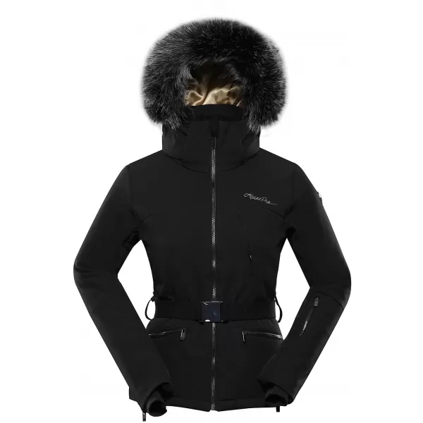  Ženska skijaška jakna ALPINE PRO DOWELA LJCB612 CRNI 