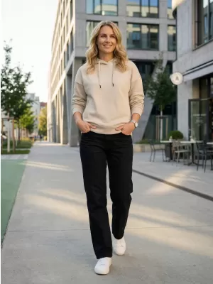 Ženski sweatshirt ALTISPORT NoPrint NP/ALW124 LEDENO SIVA