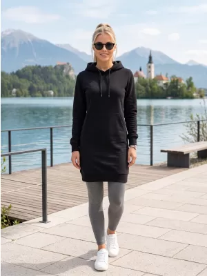 Ženska produžena majica ALTISPORT NoPrint NP/ALW914 CRNA