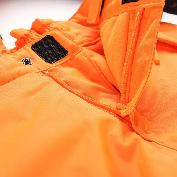  Dječje skijaške hlače ALPINE PRO EDESO KPAD361 NEON NARANČASTA 