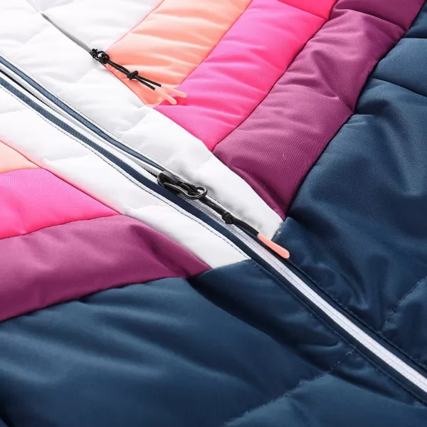  Ženska jakna od pera ALPINE PRO FEEDRA LJCB604 PLAVI 