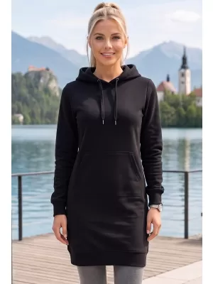 Ženska produžena majica ALTISPORT NoPrint NP/ALW914 CRNA