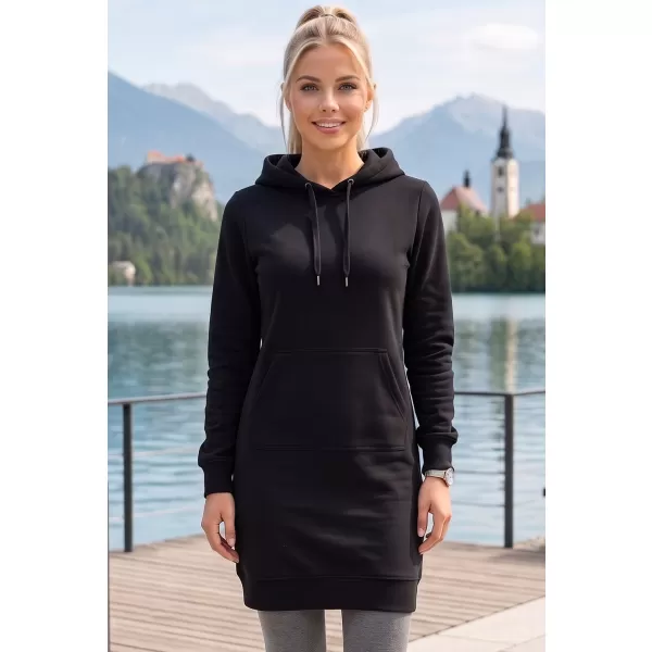  Ženska produžena majica ALTISPORT NoPrint NP/ALW914 CRNA 