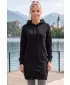 Ženska produžena majica ALTISPORT NoPrint NP/ALW914 CRNA