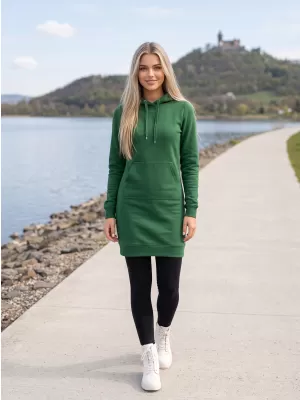 Ženska produžena majica ALTISPORT NoPrint NP/ALW914 TAMNOZELENE BOJE