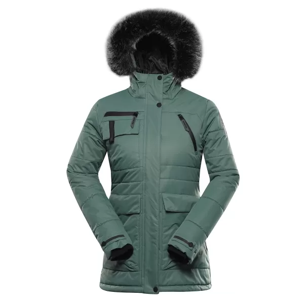 Ženska jakna ALPINE PRO WERDA LJCD644 ZELENA 