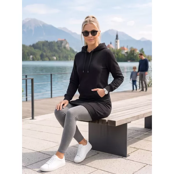  Ženska produžena majica ALTISPORT NoPrint NP/ALW914 CRNA 