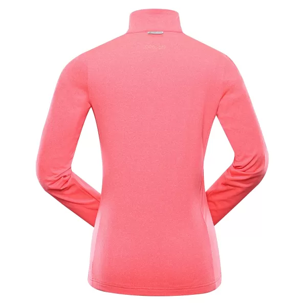  Ženska majica ALPINE PRO GOLLA LSWB407 NEONSKI KORALJ 