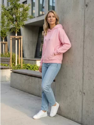 Ženski sweatshirt ALTISPORT NoPrint NP/ALW124 RUŽIČASTA