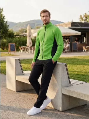 Muška majica za runo ALTISPORT NoPrint NP/ALM725 JABUČNA ZELENA