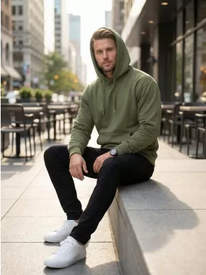 Muški sweatshirt ALTISPORT NoPrint NP/ALM024 KAKI