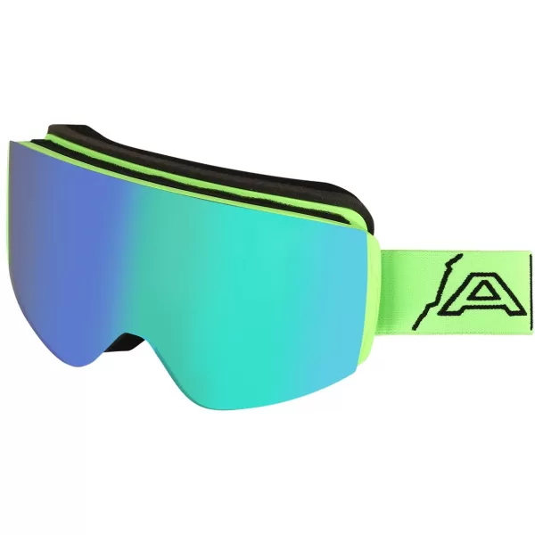  Dječje skijaške naočale ALPINE PRO GROWO KGSD00A ZELENA 