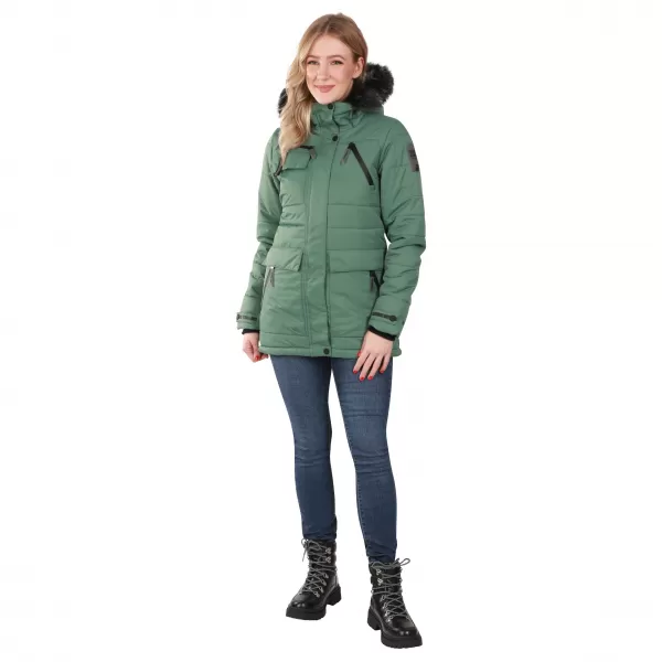  Ženska jakna ALPINE PRO WERDA LJCD644 ZELENA 