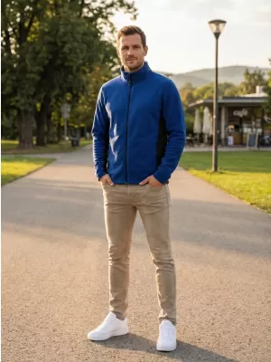 Muška majica od flisa ALTISPORT NoPrint NP/ALM725 KRALJEVSKO PLAVA