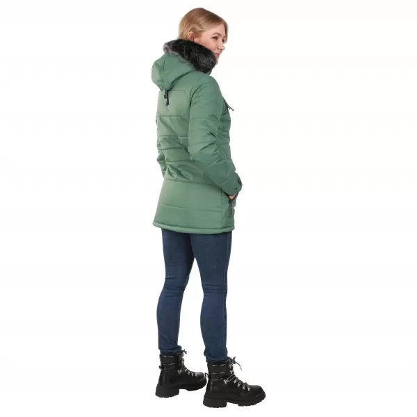  Ženska jakna ALPINE PRO WERDA LJCD644 ZELENA 