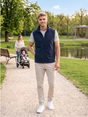 Unisex prsluk od flisa ALTISPORT NoPrint NP/ALU815 TAMNOPLAVA