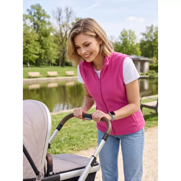  Unisex prsluk od flisa ALTISPORT NoPrint NP/ALU815 FUKSIJA CRVENA 