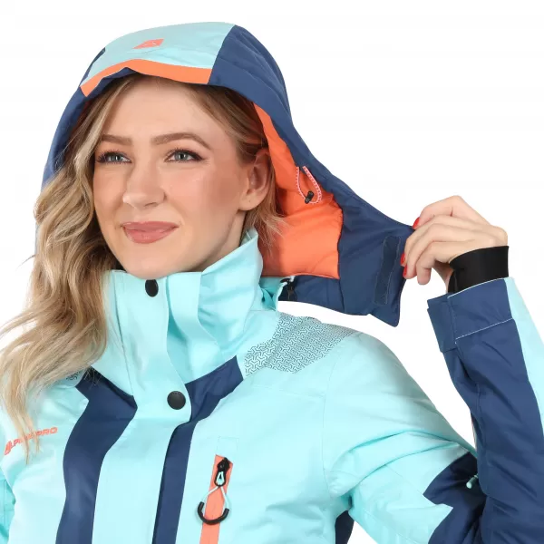  Ženska skijaška jakna ALPINE PRO DEARA LJCD654 PLAVI 